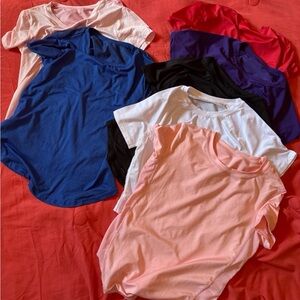 7 Pieces of Colorful T-Shirt Bundle
